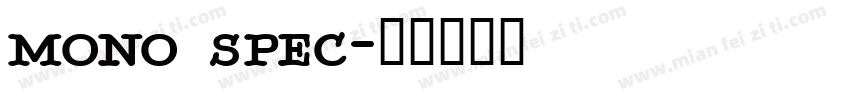 mono spec字体转换